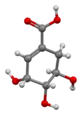 3D model of shikimic acid