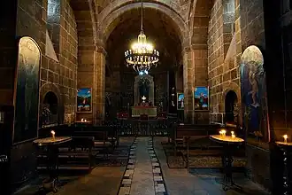 Interior of the church