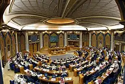 The Consultative Assembly of Saudi Arabia is based in Al Yamamah Palace