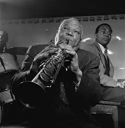 Bechet at Jimmy Ryan's club, New York, 1947, photograph by William P. Gottlieb