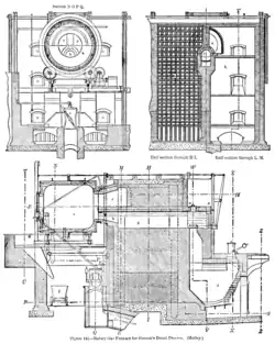 Direct reduction furnace invented by Siemens.