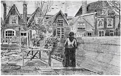 Sien's Mother's House, drawing, 1882, Private collection, (F941)