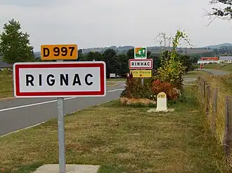 The road into Rignac