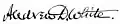 An undated signature of White