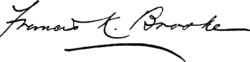 Francis Key Brooke's signature