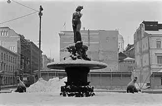 With snow on top, winter in the 1970s