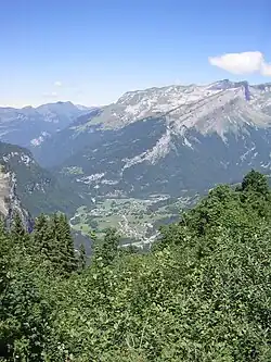 Aerial view of Sixt-Fer-à-Cheval