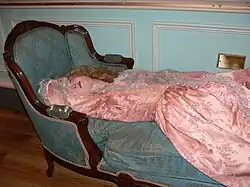 The Sleeping Beauty is the oldest existing figure on display. It was modelled after Madame du Barry. She appears asleep and a device in her chest makes it seem as if she were breathing.