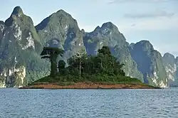 An Island in Cheow Lan Lake
