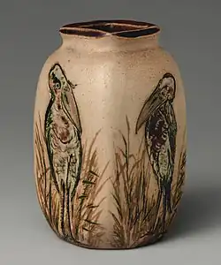 Small vase with birds, 1905, c. 3 in, 8&nbsp;cm tall