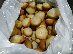 Puri, made of rawa, which is used in panipuri