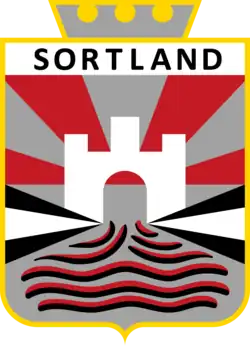 Coat of arms of Sortland Municipality (1950-1985)