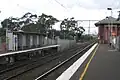 Eastbound view from Platform 2 looking at now demolished signal box building, July 2005