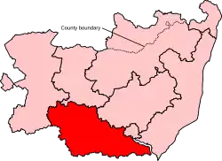 Location of South Suffolk Constituency in Suffolk following the 2023 Boundary Review