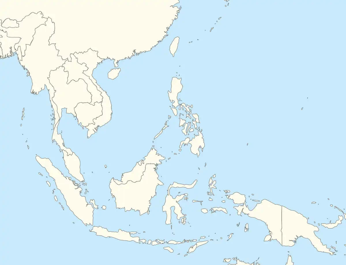 Approximate location where Ternate is spoken