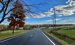 Heading south along State Route 38 in Sterling