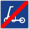 S-39 End of path reserved for electric scooters