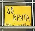 This Spanish sign was advertising a mobile home for rent in a largely Hispanic neighborhood in Texas. The broader community is predominantly non-Spanish speaking.