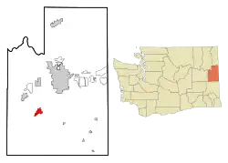 Location of Cheney, Washington
