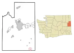 Location of Latah, Washington