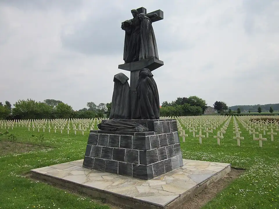 Fréour's sculpture in the Saint-Charles de Potyze French military cemetery.
