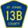 County Road 13B marker