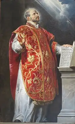 Portrat of Saint Ignatius by Peter Paul Rubens