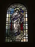Stained-glass window depicting St James the Great