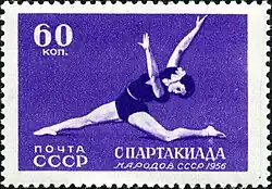 Sofia Muratova, double Olympic champion and three-time world champion (close to Tamara Manina).