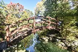 Bridge over a pond