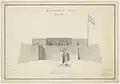 Drawing of Fort Batenstein by Hubertus Varlet (1841)