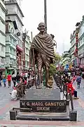 Statue of Gandhi in Mahatma Gandhi Marg