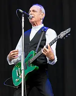 Rossi performing with Status Quo in 2017