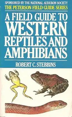 Three illustrations beneath the bold title text: a frog in profile, the underside of a frog, and a snake