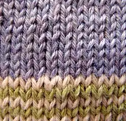 Stockinette stitch front