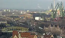 Industrial landscape of the Gdańsk Shipyard