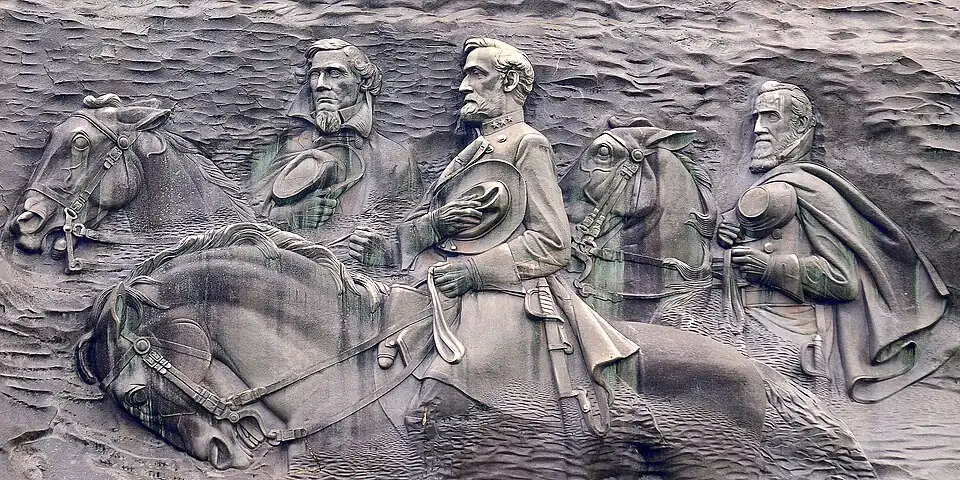 Stone Mountain carving by Borglum, who Malin assisted.