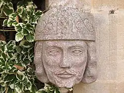 Sculpture of Richard of Chichester outside St Margaret's Church, Rottingdean