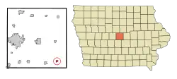 Location of Collins, Iowa