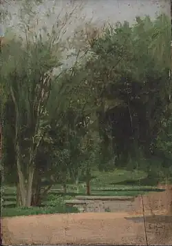 G-136. Landscape study of Fairmount Park (1879 or 1880), Philadelphia Museum of Art.