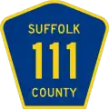 County Route 111 marker