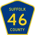 County Route 46 marker