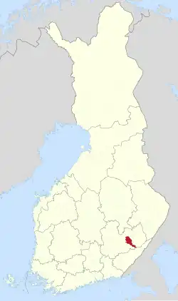 Location of Sulkava in Finland