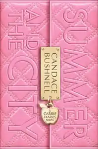 Book title on solid pink cover, with a gold lock in center with author's name