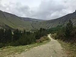 Summit of Lugnaquilla from the Fraughan Rock Glen path