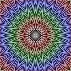 A peripheral drift illusion giving a throbbing effect