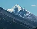 Sunwapta Peak from southbound on the Icefields Parkway