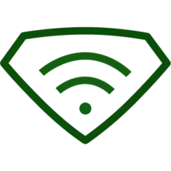wifi signal with'superman' outline