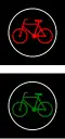 S-6 "traffic light with signals for cyclists" (blinking green light means cyclists have to leave the crossing as fast as possible)