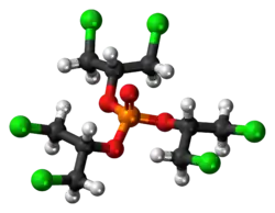 Ball-and-stick model of the TDCPP molecule